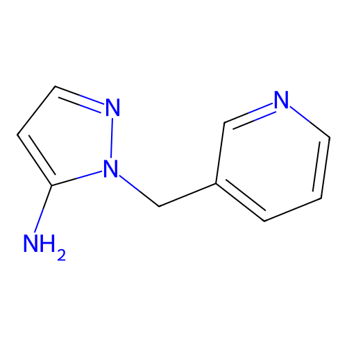 1-((pyridin-3-yl)methyl)-1H-pyrazol-5-amine structure