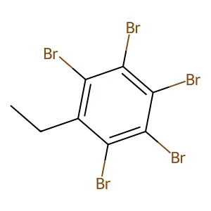 Pentabromoethylbenzene structure