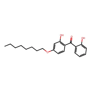 2,2'-Dihydroxy-4-(octyloxy)benzophenone structure