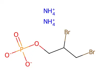 单(2,3-二溴丙基)磷酸酯铵盐 structure