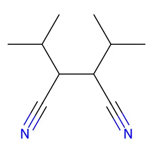 2,3-双(1-甲基乙基)丁二腈 structure