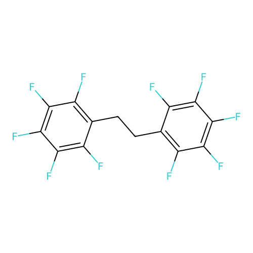 Benzene, 1,1'-(1,2-ethanediyl)bis[2,3,4,5,6-pentafluoro- structure