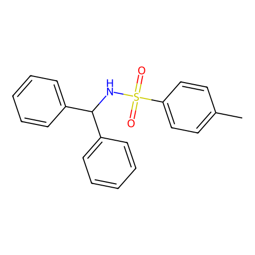 N-Benzhydryl-4-methylbenzenesulfonamide structure