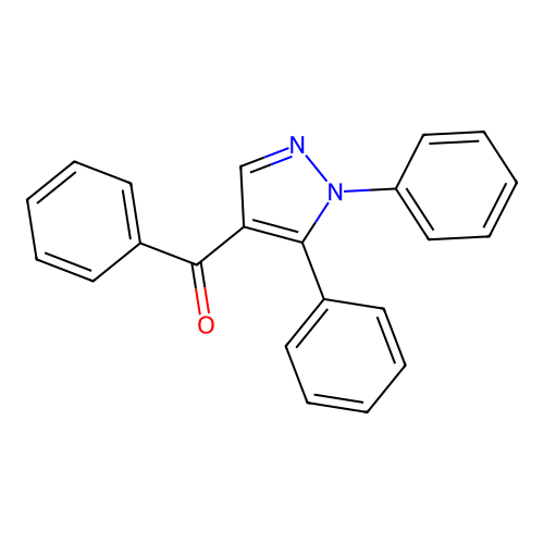 (1,5-Diphenylpyrazol-4-yl)-phenylmethanone structure