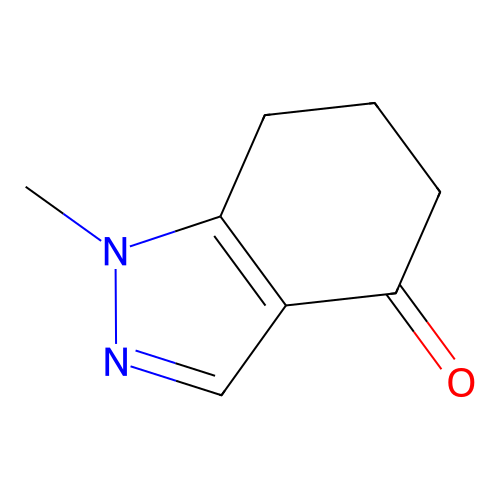 1-Methyl-1,5,6,7-tetrahydro-4H-indazol-4-one structure