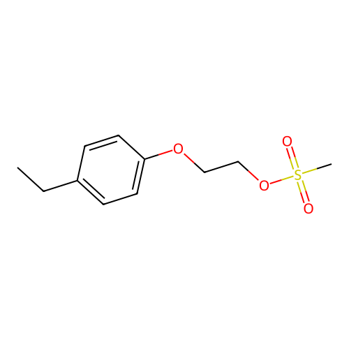 2-(4-Ethylphenoxy)ethyl methanesulfonate structure