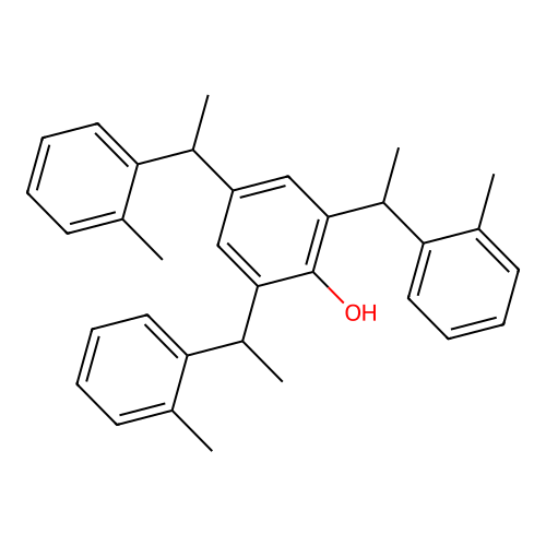 2,4,6-Tris[1-(2-methylphenyl)ethyl]phenol structure
