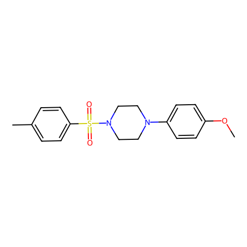 1-(4-Methoxyphenyl)-4-(p-tolylsulphonyl)piperazine structure