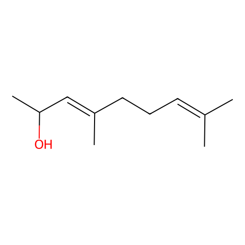 4,8-Dimethyl-3,7-nonadien-2-ol structure