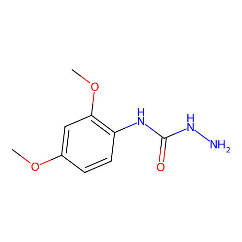N-(2,4-dimethoxyphenyl)-1-hydrazinecarboxamide structure