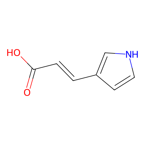 2-Propenoic acid, 3-(1H-pyrrol-3-yl)- structure