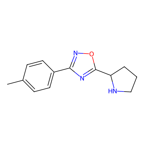 3-(4-Methylphenyl)-5-pyrrolidin-2-yl-1,2,4-oxadiazole structure