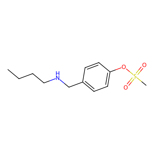 Phenol, 4-[(butylamino)methyl]-, 1-methanesulfonate structure