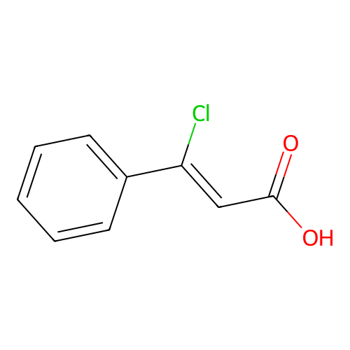 3-氯-3-苯基丙烯酸 structure