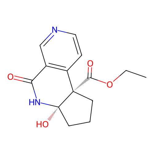 ethyl (6aS,9aS)-6a-hydroxy-5-oxo-6,7,8,9-tetrahydrocyclopent structure