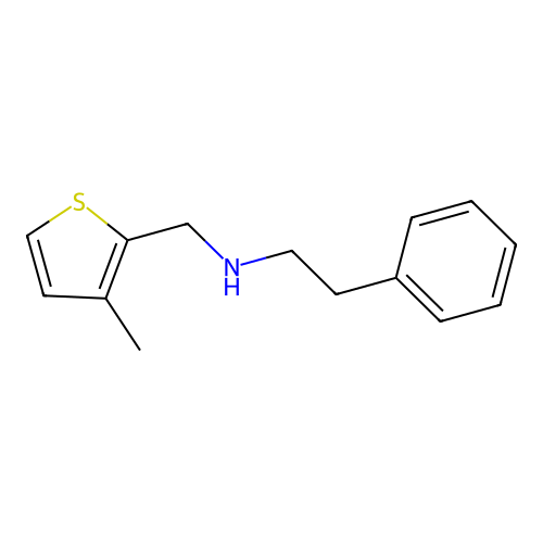 N-[(3-methylthiophen-2-yl)methyl]-2-phenylethanamine structure