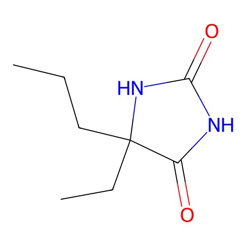5-Ethyl-5-propylimidazolidine-2,4-dione structure
