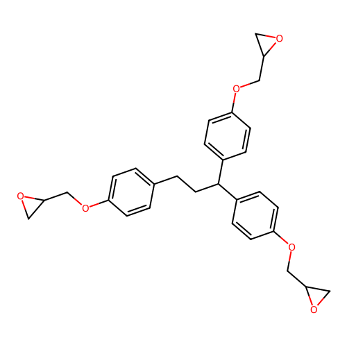 1,1,3-Tris(p-(glycidyloxy)phenyl)propane structure