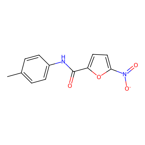 N-(4-methylphenyl)-5-nitrofuran-2-carboxamide structure