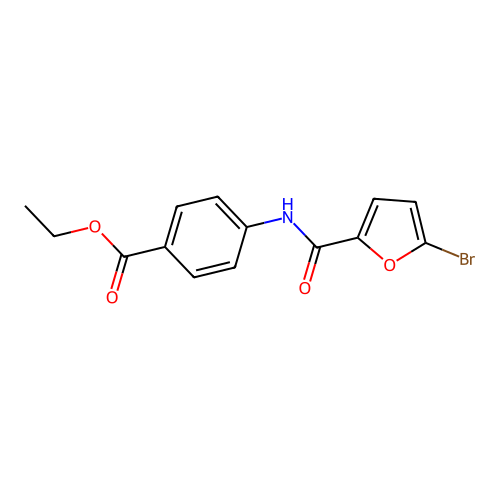 Ethyl 4-[(5-bromo-2-furoyl)amino]benzoate structure