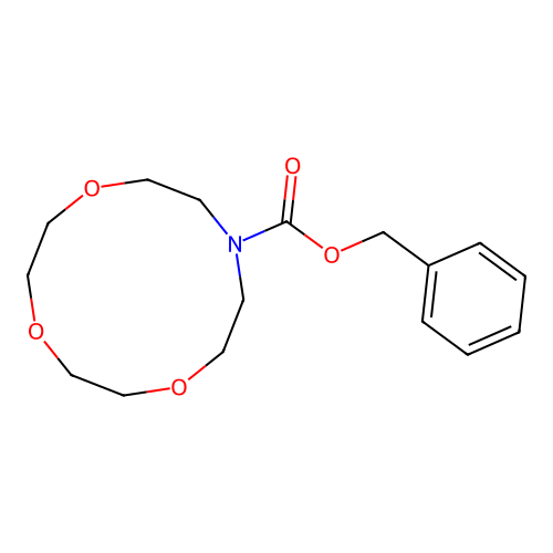 Benzyl 1,4,7-trioxa-10-azacyclododecane-10-carboxylate structure