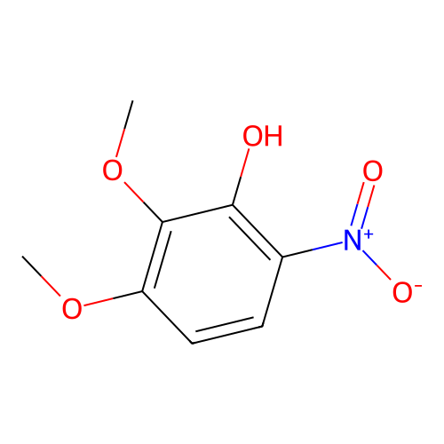 2,3-Dimethoxy-6-nitrophenol structure