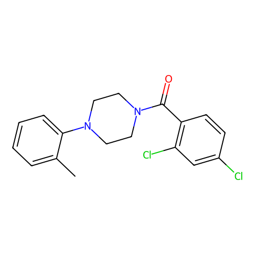 1-(2,4-Dichlorobenzoyl)-4-(2-methylphenyl)piperazine structure