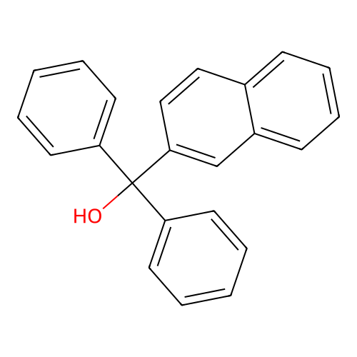 Naphthalen-2-yl(diphenyl)methanol structure