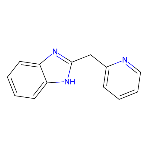 2-(pyridin-2-ylmethyl)-1H-benzimidazole structure
