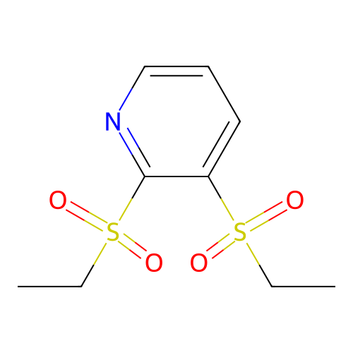 2,3-Bis(ethylsulfonyl)pyridine structure
