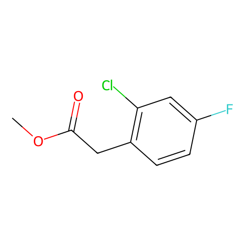(2-Chloro-4-fluorophenyl)acetic acid methyl ester structure