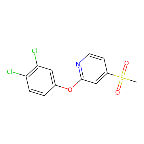 Pyridine, 2-(3,4-dichlorophenoxy)-4-(methylsulfonyl)- structure