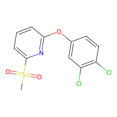 Pyridine, 2-(3,4-dichlorophenoxy)-6-(methylsulfonyl)- structure