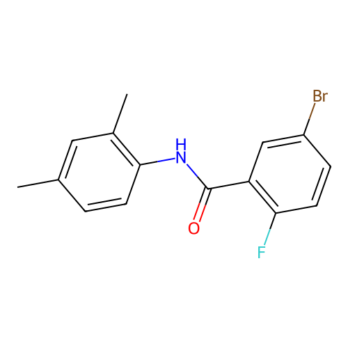 5-Bromo-N-(2,4-dimethylphenyl)-2-fluorobenzamide structure