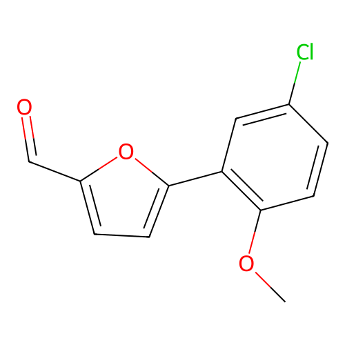 5-(5-Chloro-2-methoxyphenyl)-2-furaldehyde structure