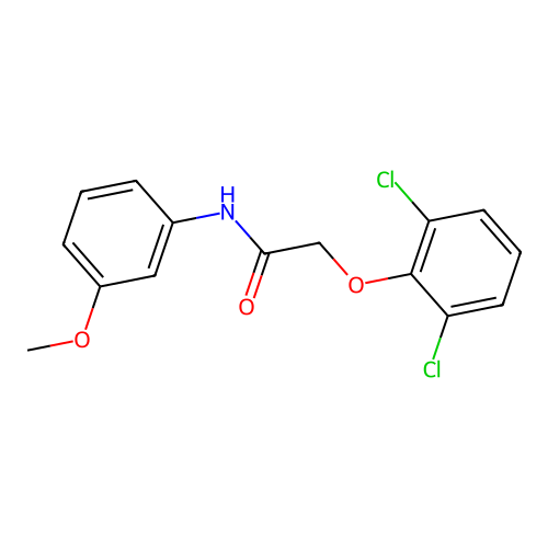 2-(2,6-Dichlorophenoxy)-N-(3-methoxyphenyl)acetamide structure