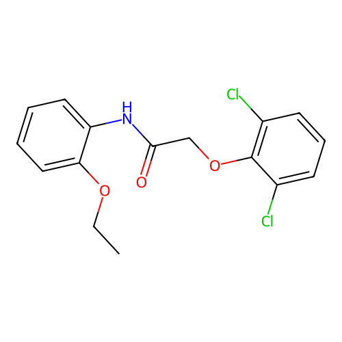 2-(2,6-Dichlorophenoxy)-N-(2-ethoxyphenyl)acetamide structure