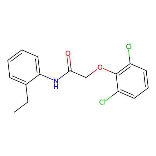 2-(2,6-Dichlorophenoxy)-N-(2-ethylphenyl)acetamide structure