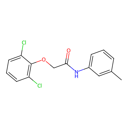2-(2,6-Dichlorophenoxy)-N-(3-methylphenyl)acetamide structure