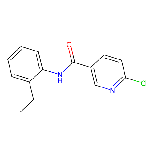 6-Chloro-N-(2-ethylphenyl)nicotinamide structure