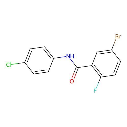 5-Bromo-N-(4-chlorophenyl)-2-fluorobenzamide structure