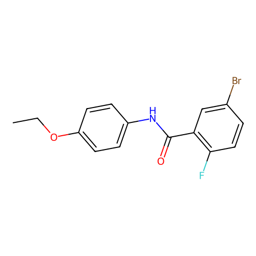 5-Bromo-N-(4-ethoxyphenyl)-2-fluorobenzamide structure