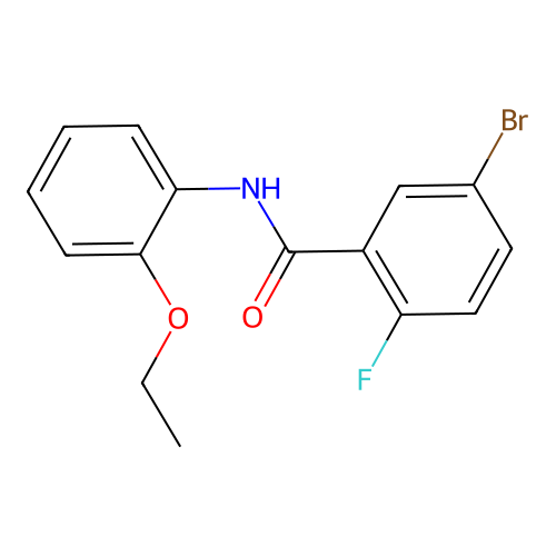 5-Bromo-N-(2-ethoxyphenyl)-2-fluorobenzamide structure