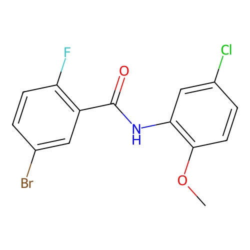 5-Bromo-N-(5-chloro-2-methoxyphenyl)-2-fluorobenzamide structure
