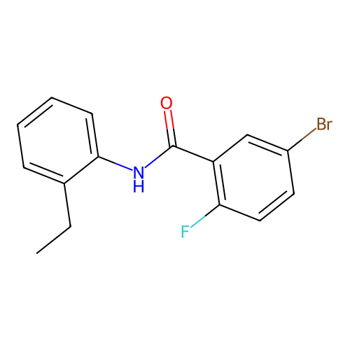 5-Bromo-N-(2-ethylphenyl)-2-fluorobenzamide structure