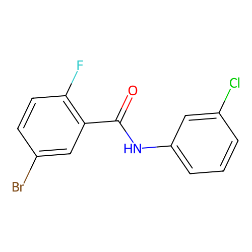 5-Bromo-N-(3-chlorophenyl)-2-fluorobenzamide structure