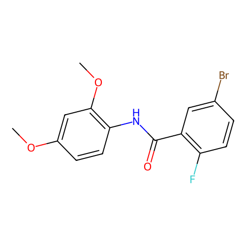 5-Bromo-N-(2,4-dimethoxyphenyl)-2-fluorobenzamide structure