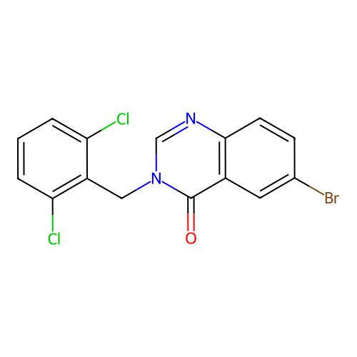 6-Bromo-3-(2,6-dichlorobenzyl)-4(3H)-quinazolinone structure