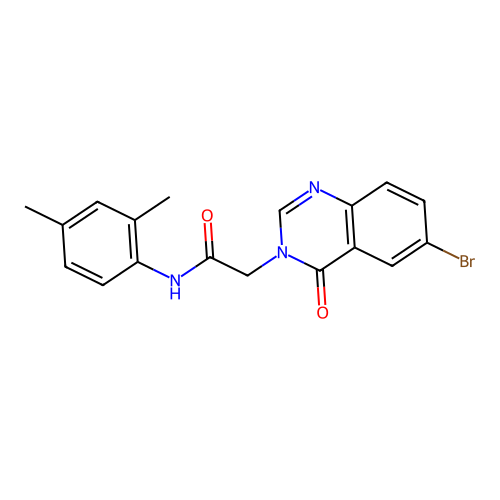 2-(6-Bromo-4-oxo-3(4H)-quinazolinyl)-N-(2,4-dimethylphenyl)acetamide structure