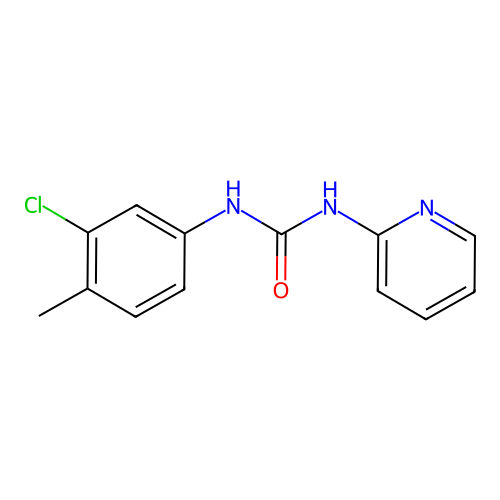 N-(3-Chloro-4-methylphenyl)-N'-(2-pyridinyl)urea structure